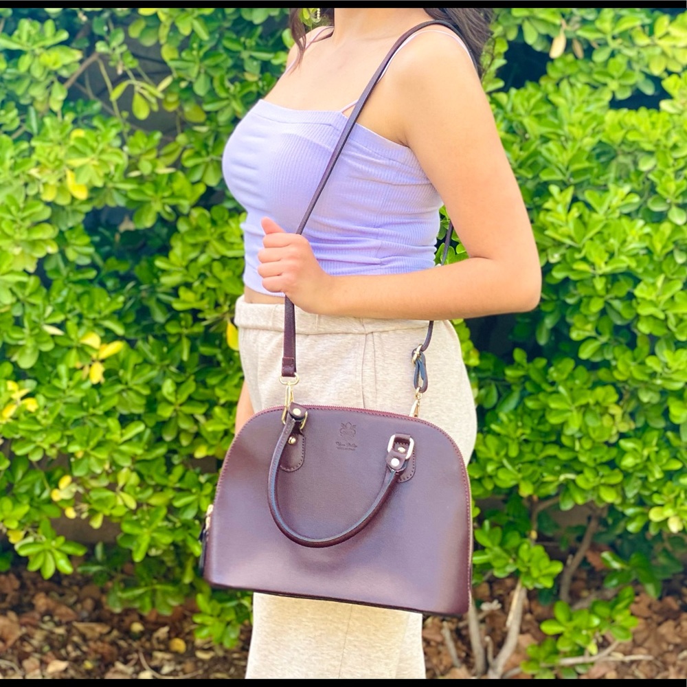 Burgundy Italian Purse